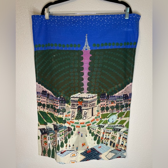 Anthropologie Holiday in the City Dish Towel - Picture 1 of 6